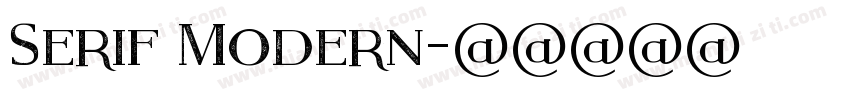 Serif Modern字体转换